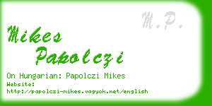 mikes papolczi business card